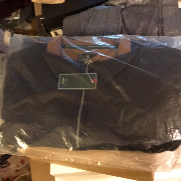 NWT G.H. Bass & Co. Quarter Zip Fleece Sweatshirt - Picture 2 of 2